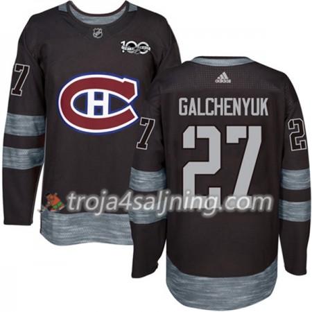 Montreal Canadiens tröja Alex Galchenyuk 27 1917-2017 100th Anniversary Adidas Svart Authentic - NHL Tröjor Herr